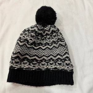 Joe Fresh Black and White Knit Beanie